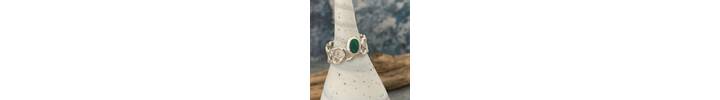 Chunky Opal Silver Ring 3
