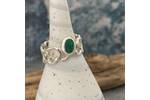Chunky Opal Silver Ring 3