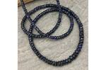 Dark blue sapphire bead necklace 2