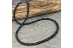 Dark blue sapphire bead necklace 4