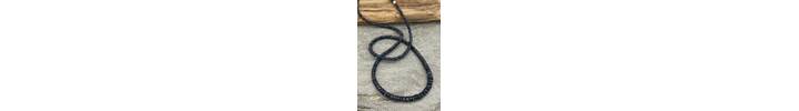 Dark blue sapphire bead necklace 6