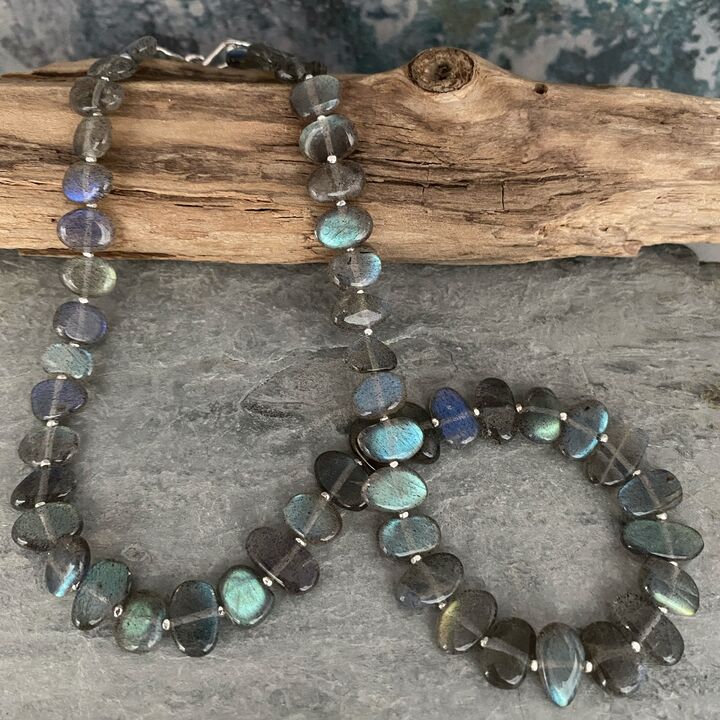 Labradorite bead necklace 2