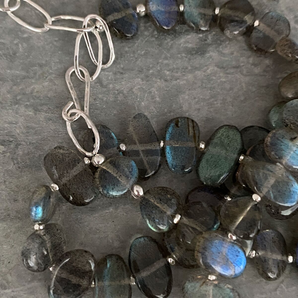 Labradorite bead necklace 4