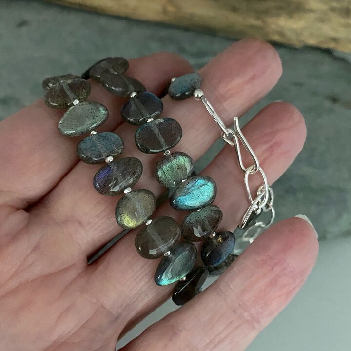 Labradorite bead necklace 5