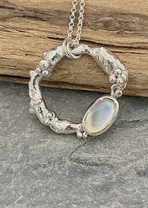 This is a picture of a pair of blue topaz earrings