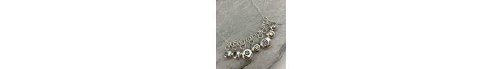 Sapphire nugget necklace 2