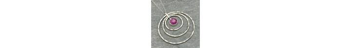 Ruby circles pendant 2