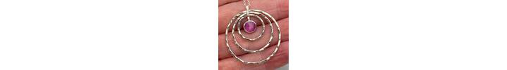 Ruby circles pendant 3