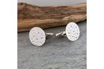 Round silver cufflinks 3