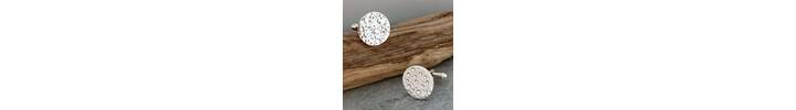 Round silver cufflinks 4