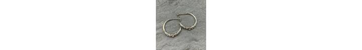 sea foam silver hoop earrings 2