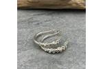 sea foam silver hoop earrings 4
