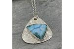 Larimar and silver necklace 3