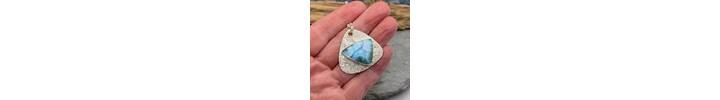 Larimar and silver necklace 7