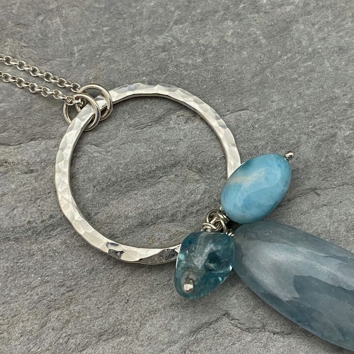 Aquamarine necklace 2