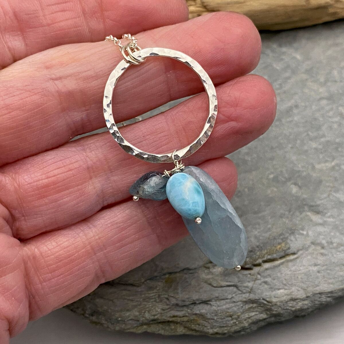 Aquamarine necklace 3