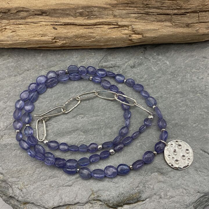 Tanzanite necklace 2