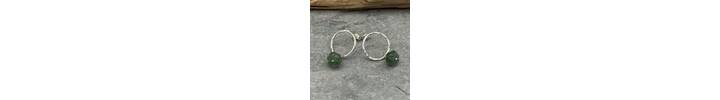 Gree tourmaline earrings