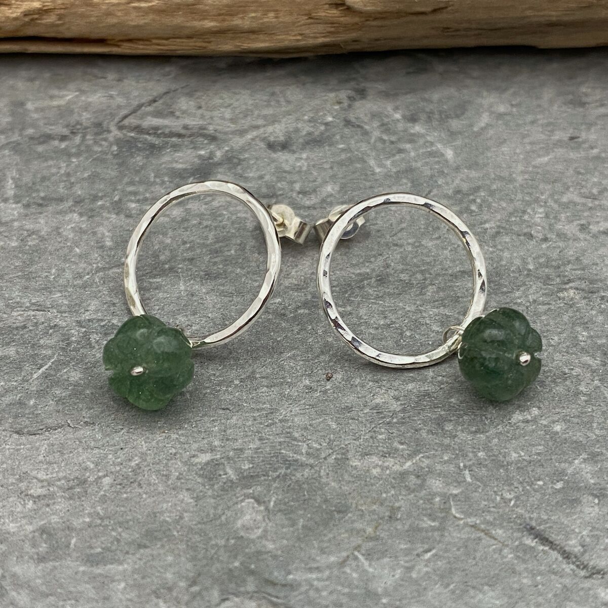 Gree tourmaline earrings