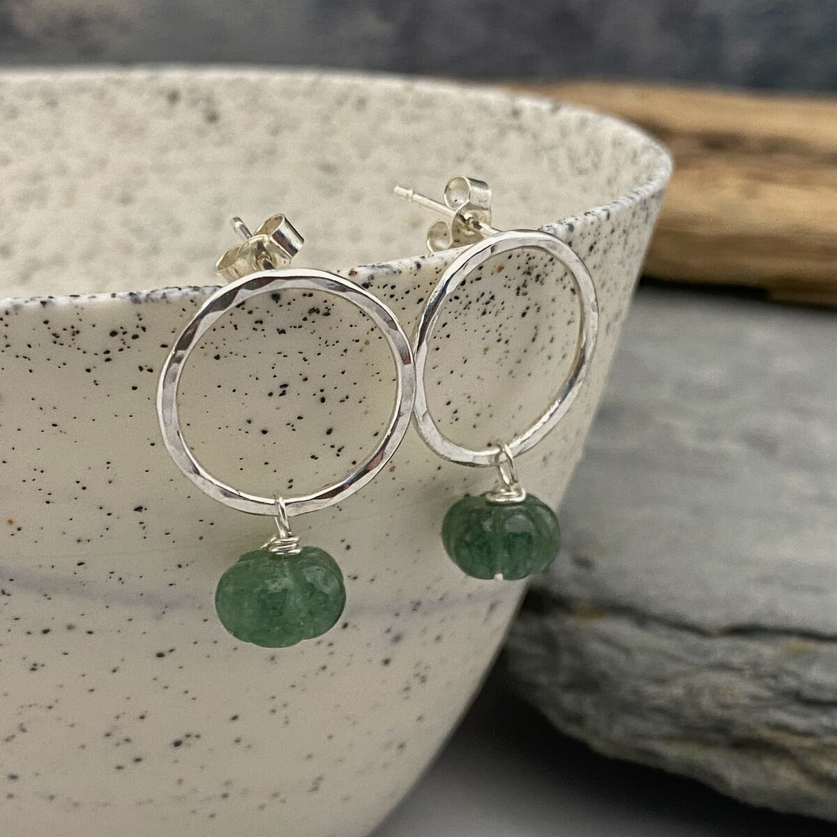 Gree tourmaline earrings 2