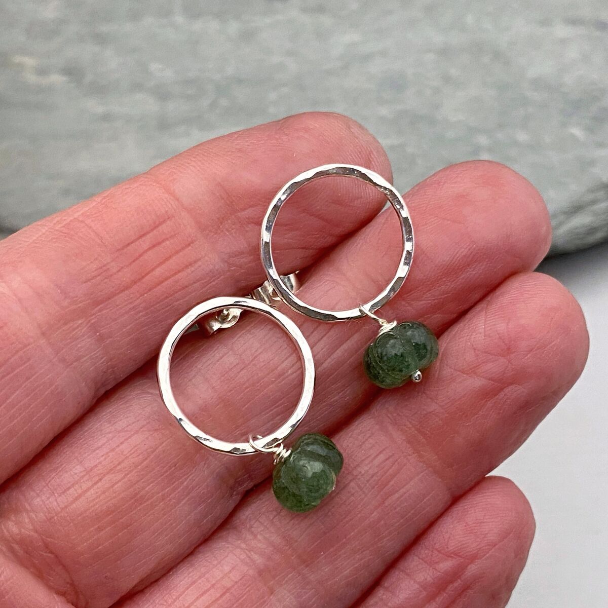 Gree tourmaline earrings 3