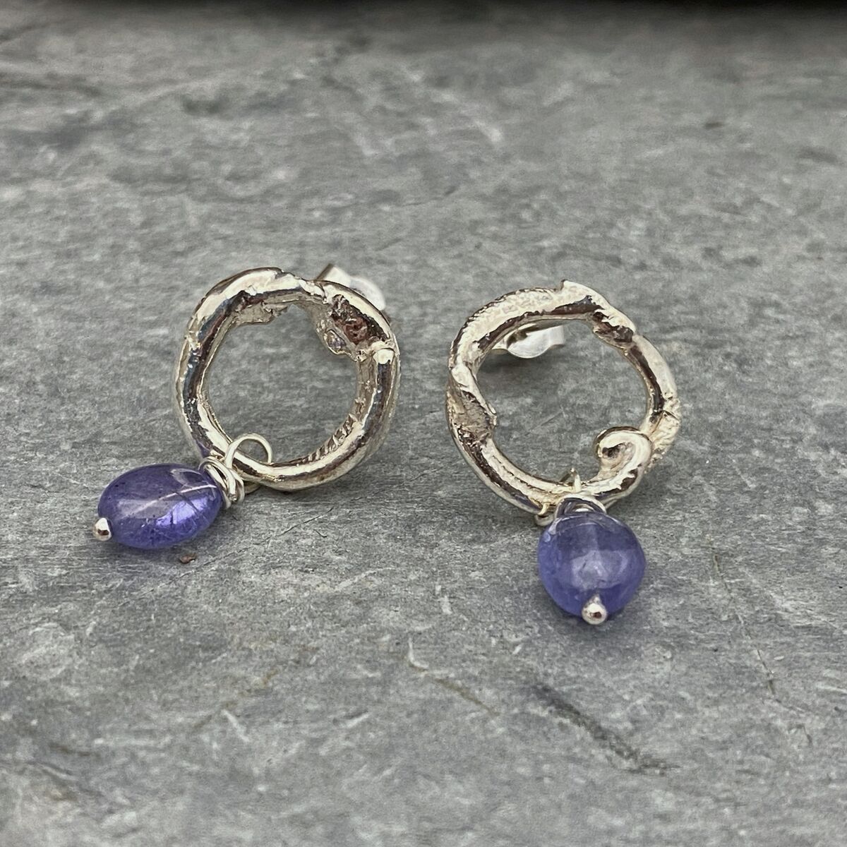 Tanzanite earrings