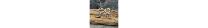 Tanzanite earrings 2
