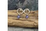Tanzanite earrings 2