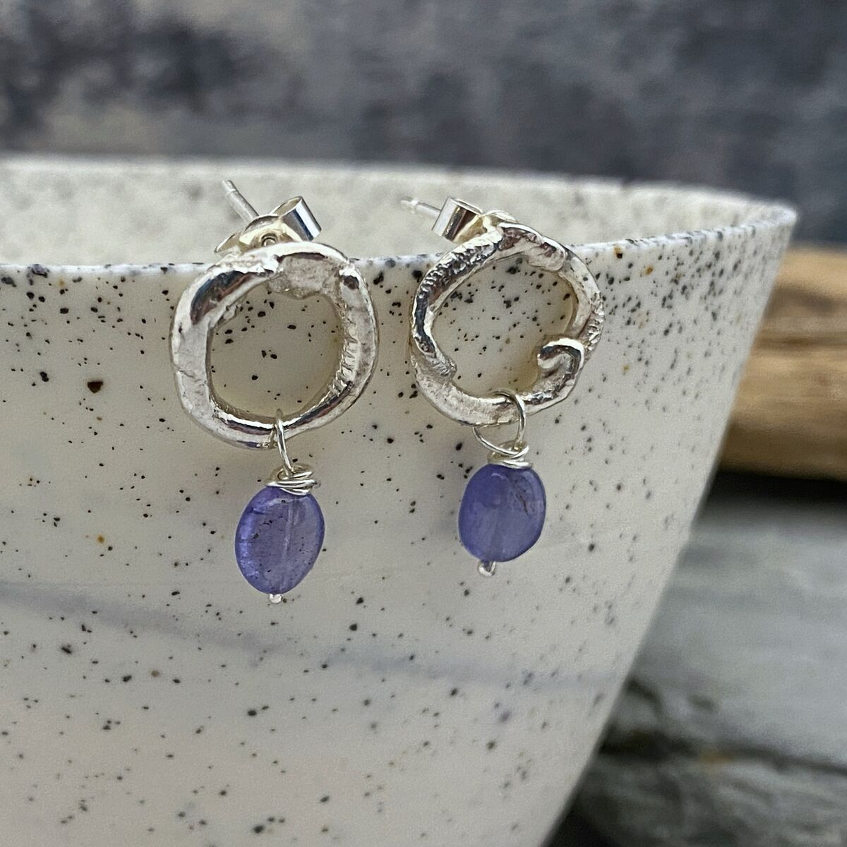 Tanzanite earrings 3