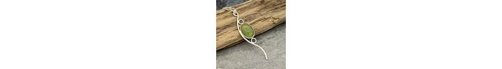 Green garnet pendant