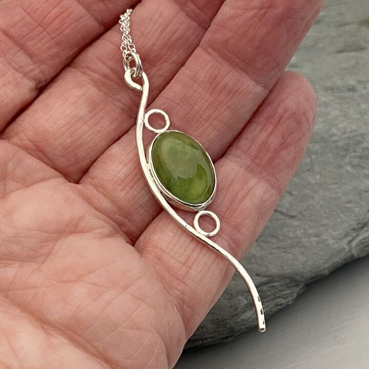 Green garnet pendant 6