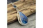 Shattuckite and Topaz pendant 2