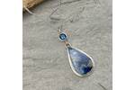 Shattuckite and Topaz pendant 3