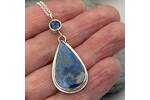 Shattuckite and Topaz pendant 5