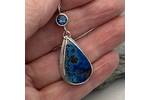 Shattuckite and Topaz pendant 6
