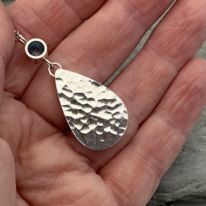 Shattuckite and Topaz pendant 7