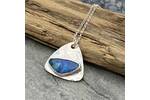 Blue Australian Opal pendant 2