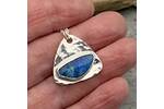Blue Australian Opal pendant 3
