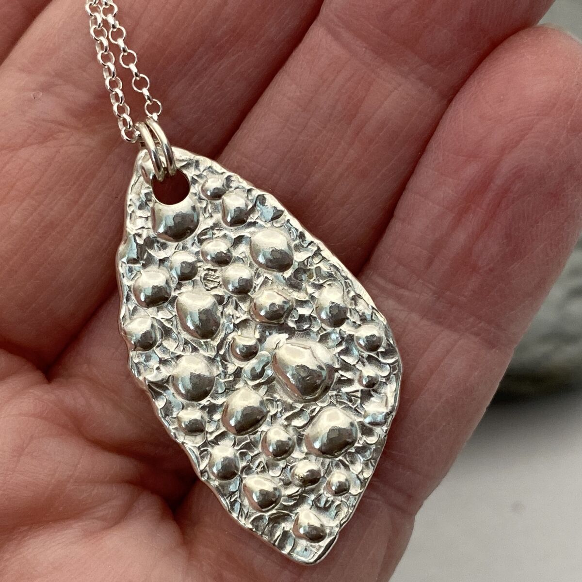 Blue and green sapphire necklace 7