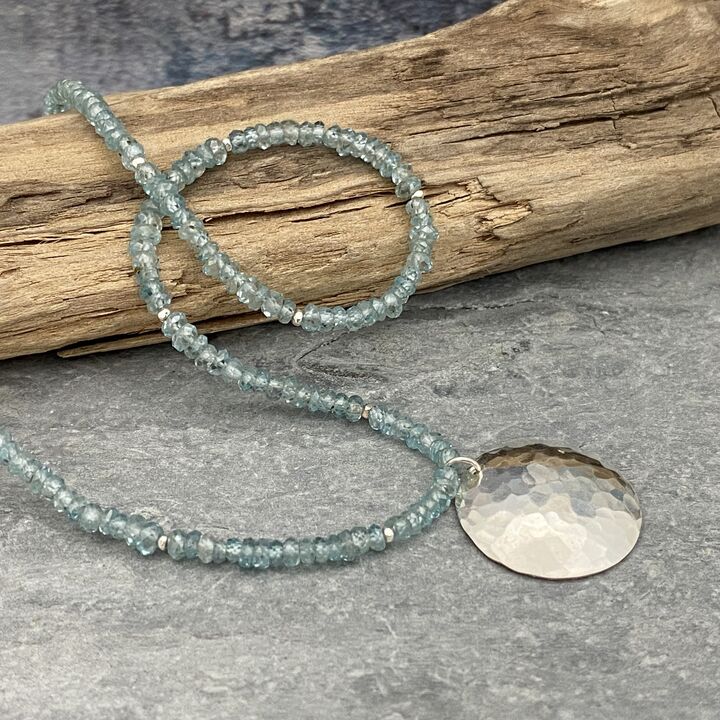 Blue crystal necklace 5