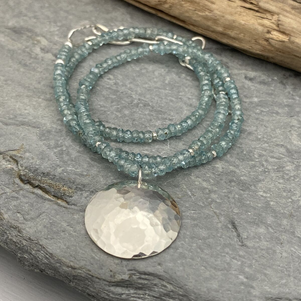 Blue crystal necklace 6