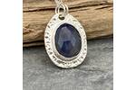Dark blue sapphire pendant 4