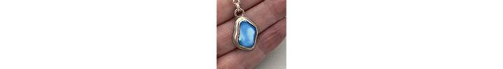 Rare blue turquoise pendant 6