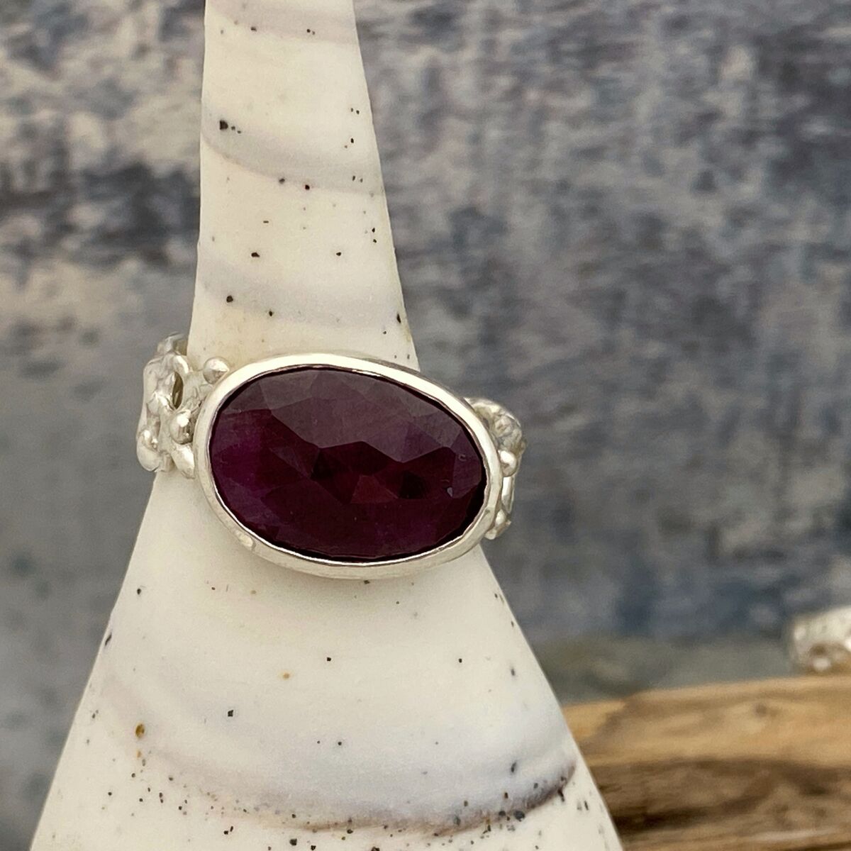 Ruby and silver ring 4