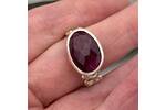 Ruby and silver ring 5