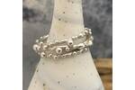 Silver wrap around ring