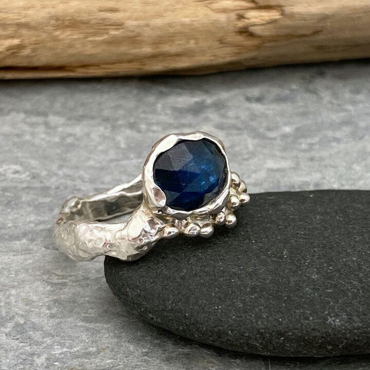 Teal gemstone ring 2