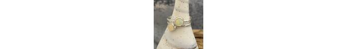 Double Opal ring