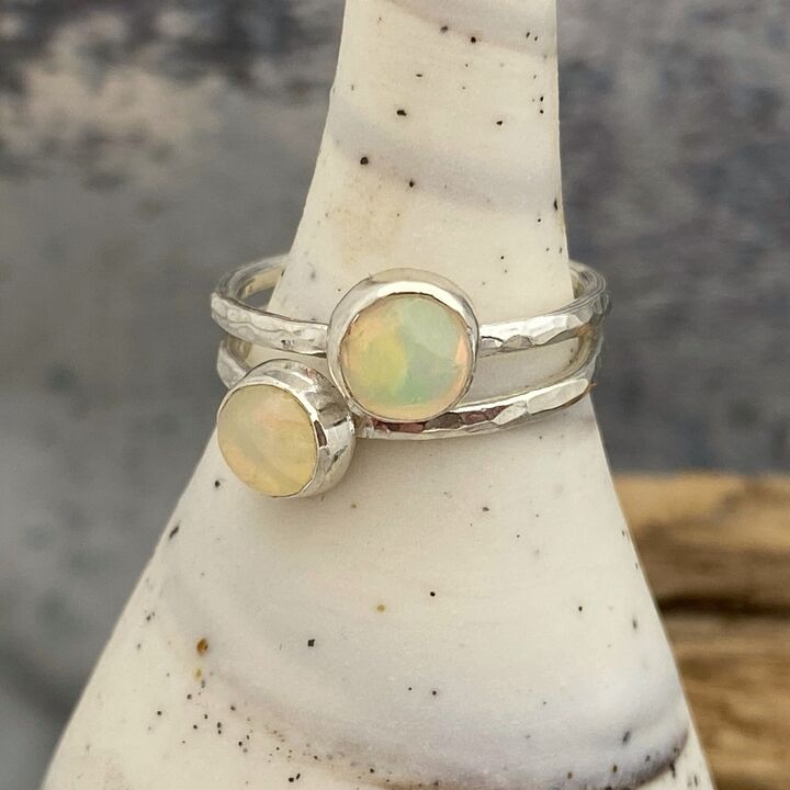 Double Opal ring