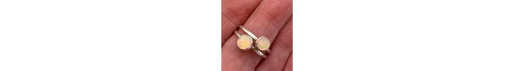 Double Opal ring 2